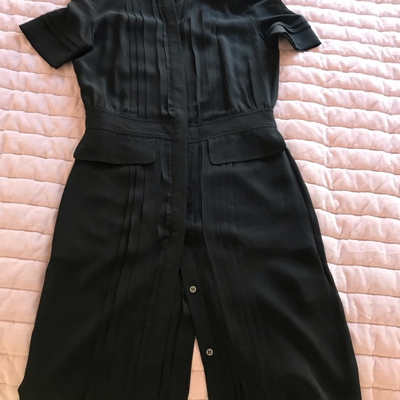 Belstaff black silk pleated Seaford dress - Picture 2 of 8